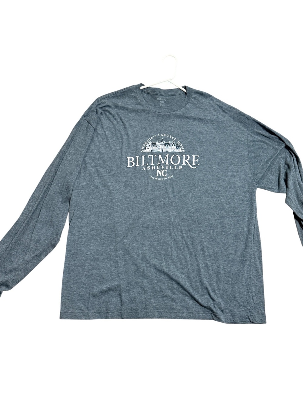 Biltmore Asheville NC Long Sleeve Tee - Heather Gray